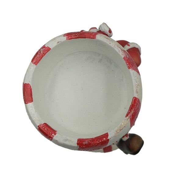 Jolly Peppermint Santa Claus Candle Holder - Picture 5 of 8
